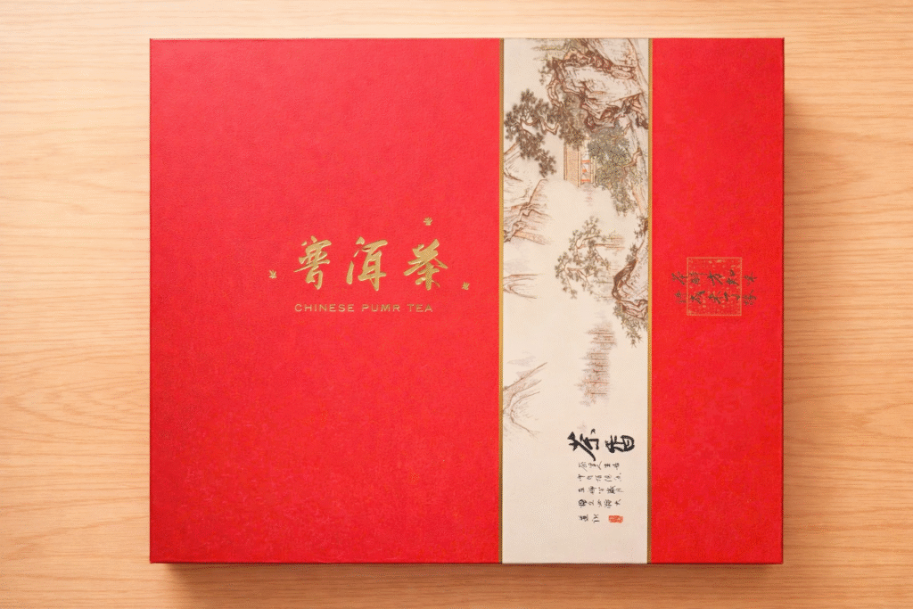 Quà biếu trà Phổ Nhĩ cổ thụ cao cấp từ vùng núi Vân Nam, bánh trà đại diệp trăm năm tuổi, hậu ngọt hồi cam, hương gỗ ấm tự nhiên, đóng hộp sang trọng, tinh hoa trà cao cấp cho mọi dịp biếu tặng.