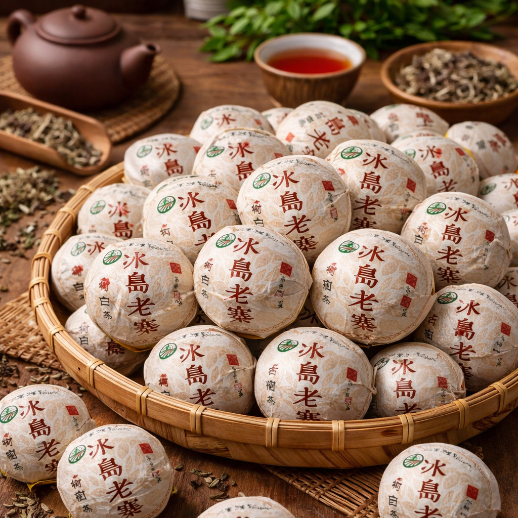 Bạch trà Phổ Nhĩ viên Long Châu chuẩn tiện dụng