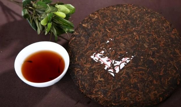 Bề mặt bánh trà Phổ Nhĩ ép bánh truyền thống